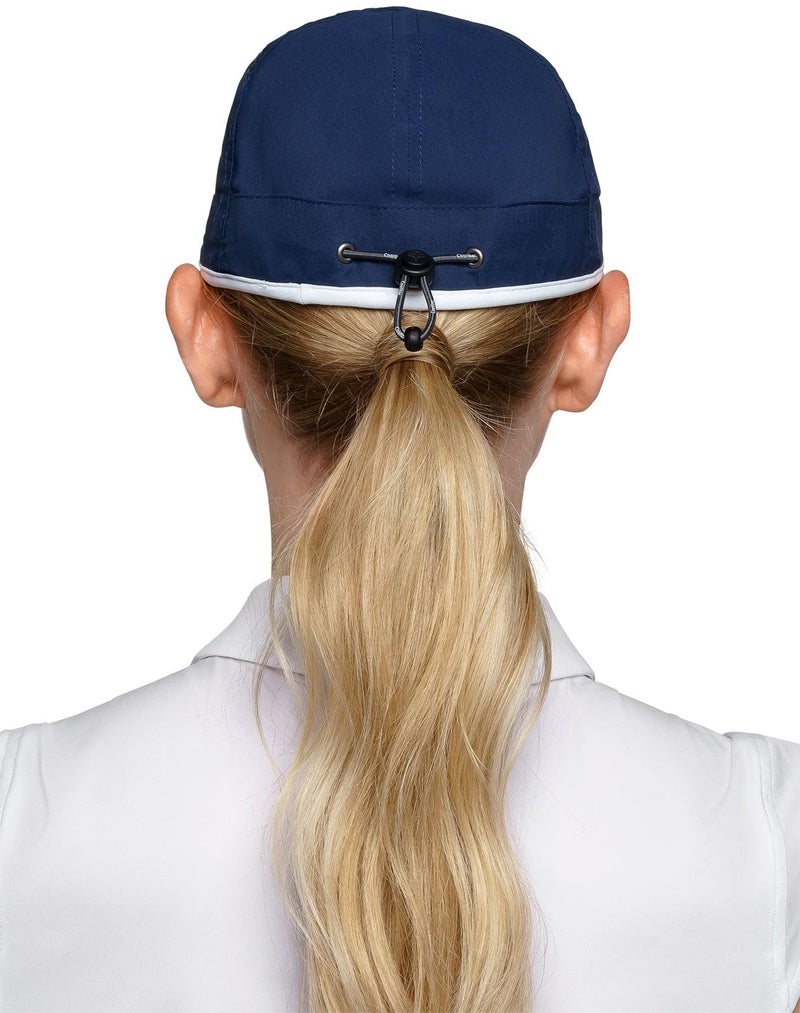 Coolibar Unisex Sport Cap - UPF 50+ Sun Protection - Lenny in Navy/White - Image 4